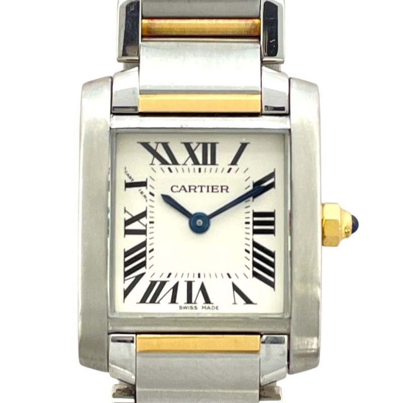 Cartier Tank Française SM W51007Q4 - Exquisite White Gold & Steel Timepiece