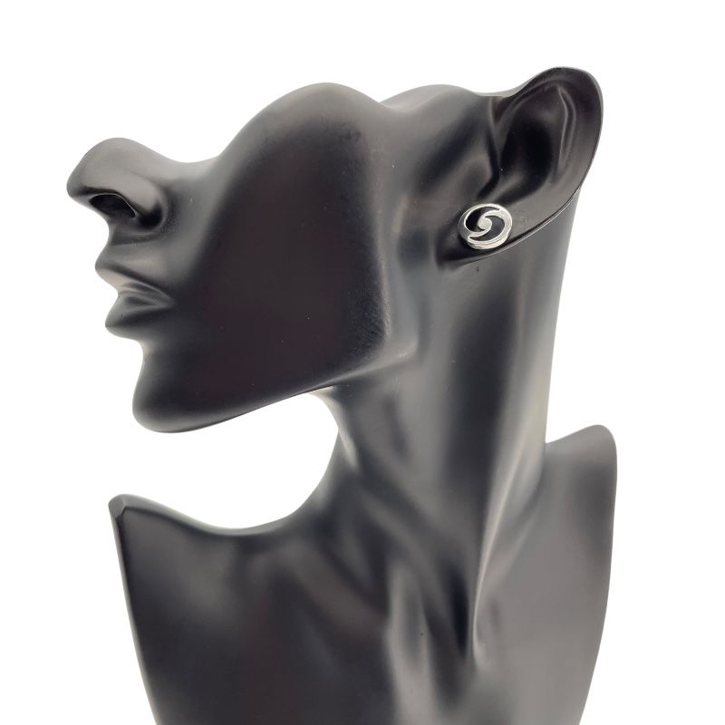 BVLGARI Optical Earrings in K18WG and Onyx - Timeless Elegance