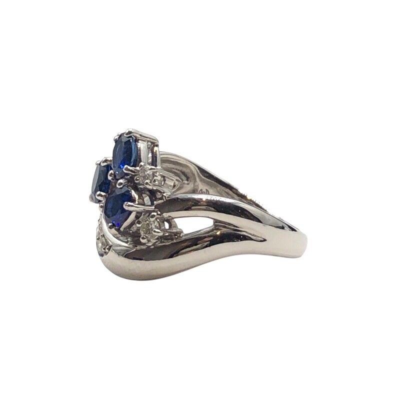 TASAKI Platinum Ring with Sapphire and Diamond - Exquisite Craftsmanship
