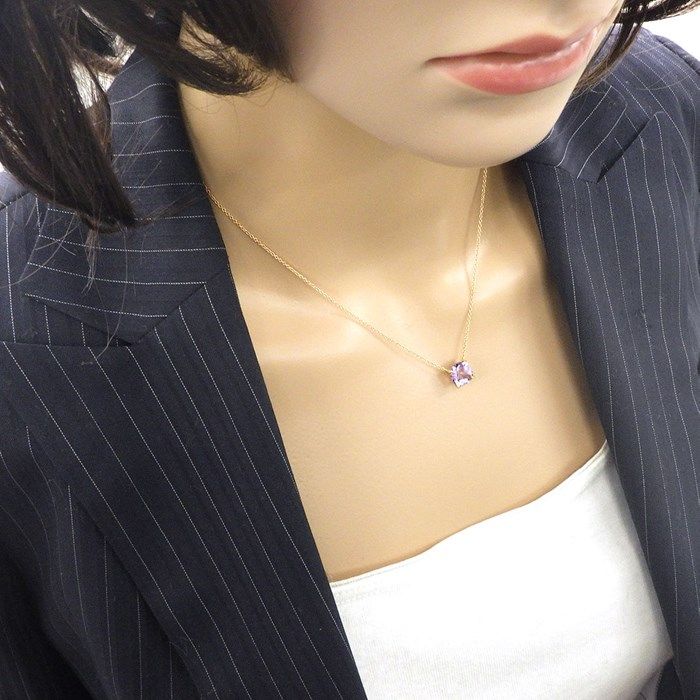 Tiffany & Co. Sparkler Amethyst Necklace in K18 Pink Gold