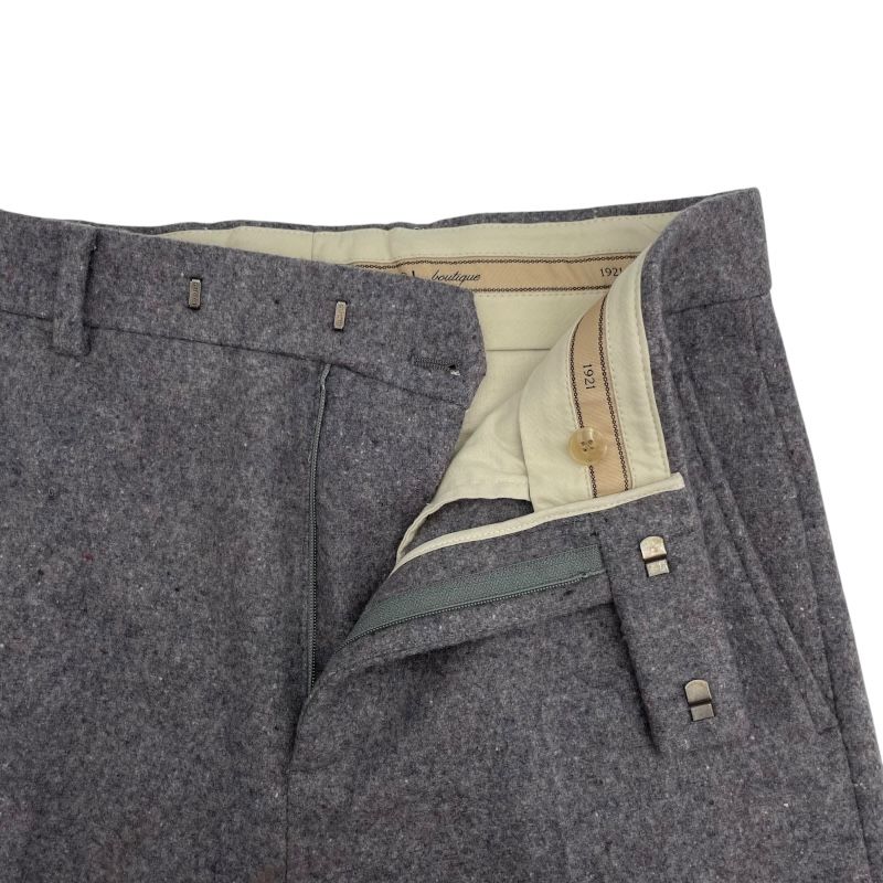 GUCCI Melton Wool Cashmere Short Slacks - Gray - Size 44