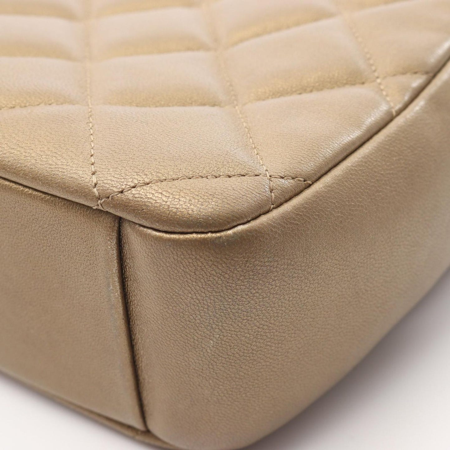 CHANEL Matelassé Camera Bag in Gold Lambskin - Exquisite Luxury