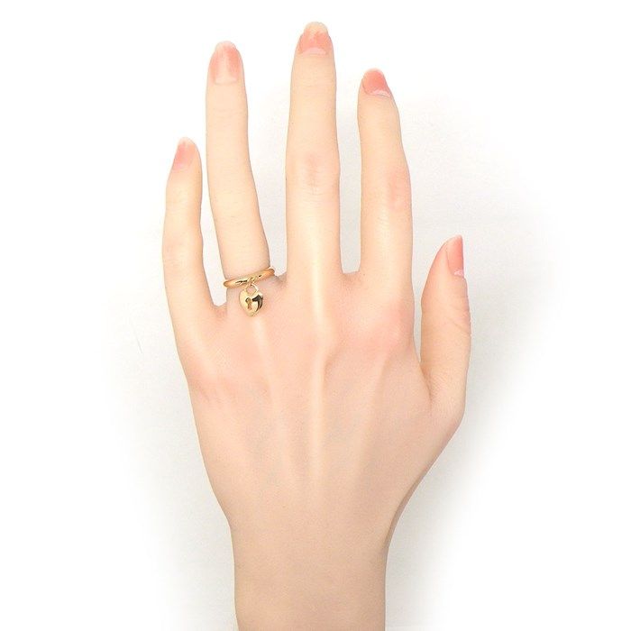 Tiffany & Co. Heart Lock Ring in K18 Pink Gold - Size 7.5