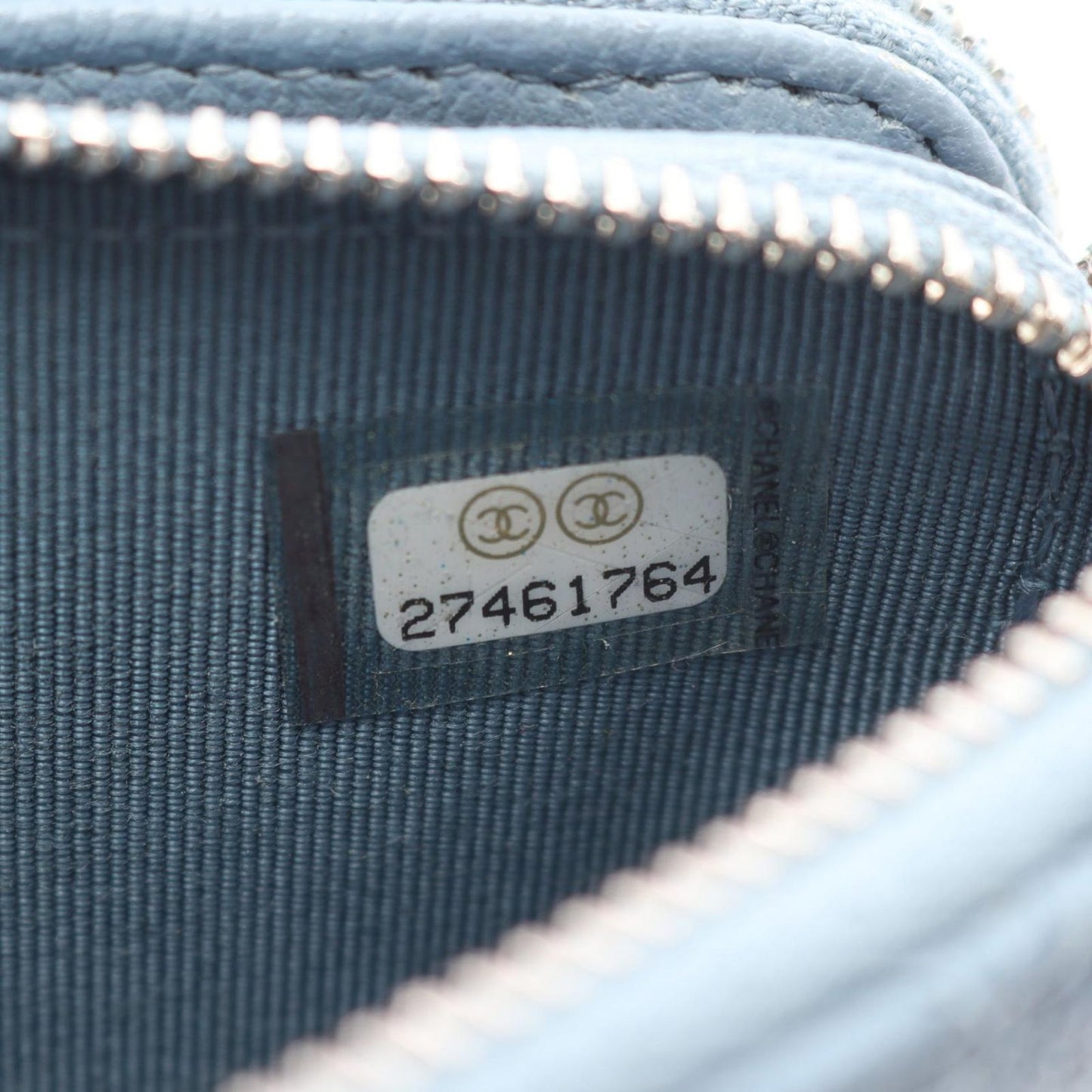 CHANEL Aqua Blue Half Coco Mark Matelassé Shoulder Bag