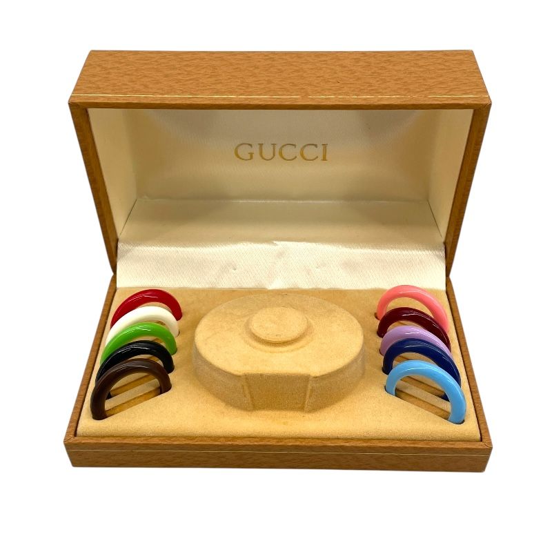 GUCCI Change Bezel 1100-L White GP Ladies Watch - Timeless Elegance