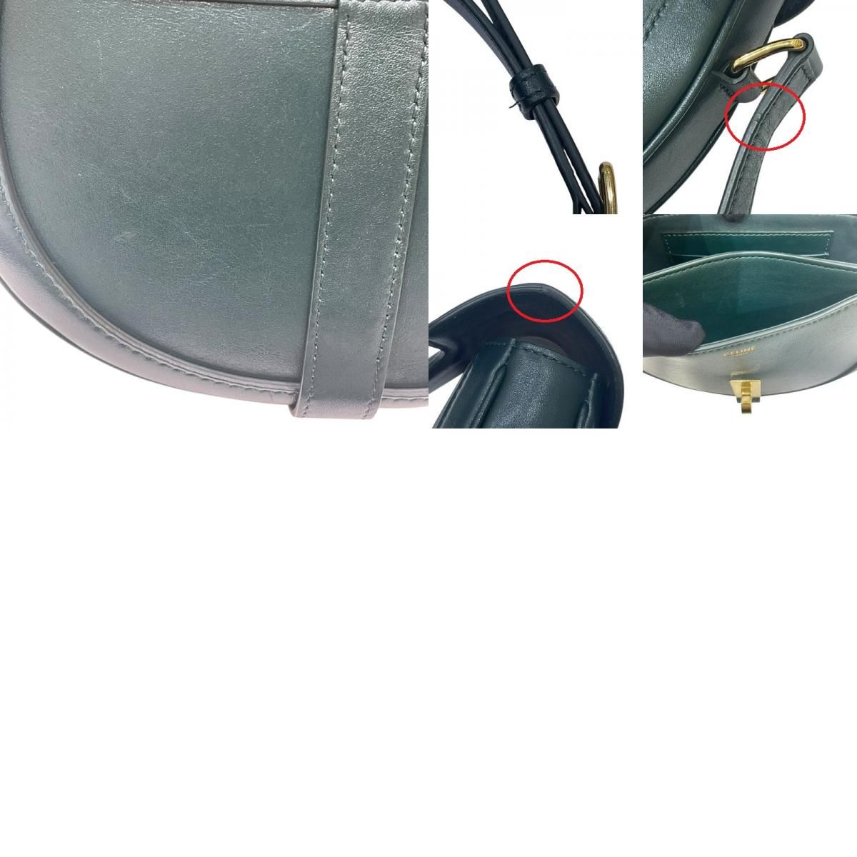 CELINE Small Buzas 16 in Green Box Calf - Exquisite Luxury