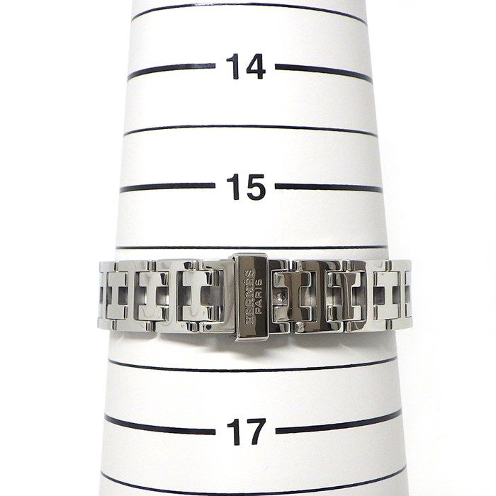 HERMES Clipper CL4.210 Blue Shell Dial Stainless Steel Watch