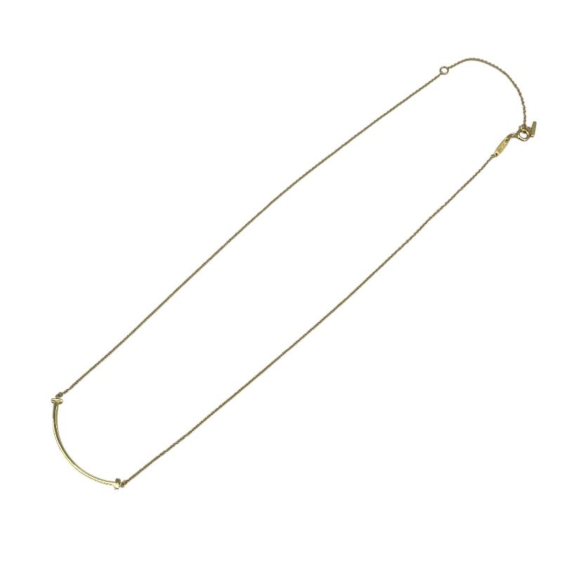 Tiffany & Co. T Smile Small Necklace in 750YG Gold