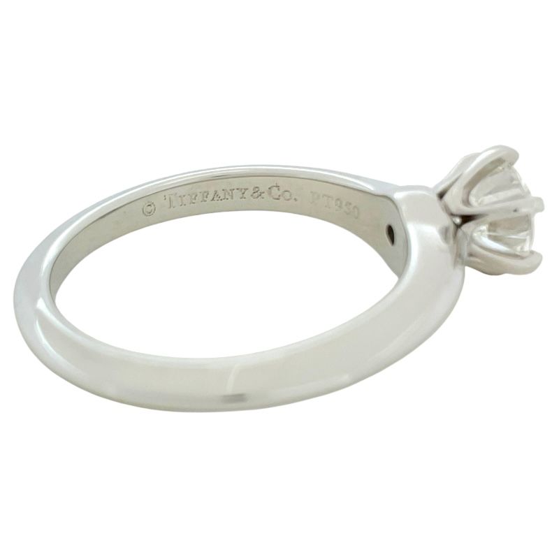 Tiffany & Co. Platinum 950 Solitaire Diamond Ring - 0.59ct