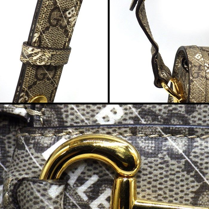 Gucci x Balenciaga Hacker Project Medium Shoulder Bag - Beige Ebony