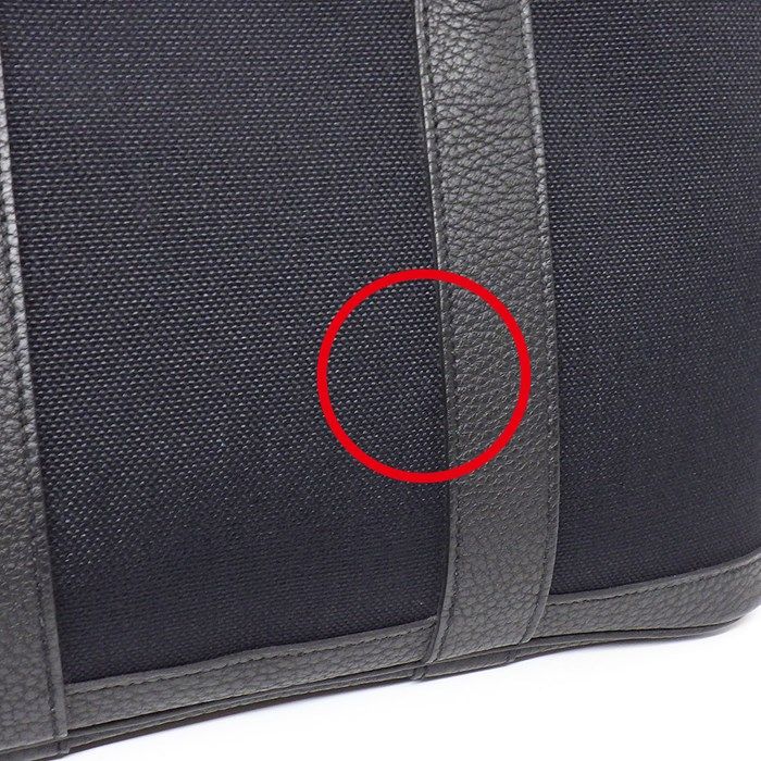 HERMES Garden Party TPM Handbag - Black Military Canvas, 2022