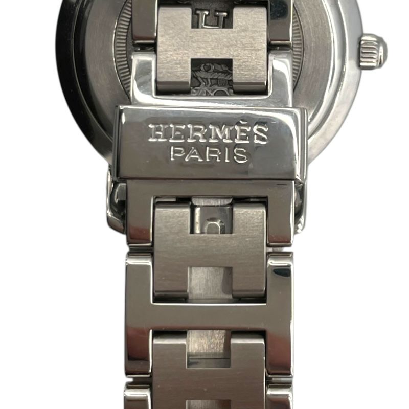 HERMES Clipper CL4.210 White SS Ladies Watch - Timeless Elegance