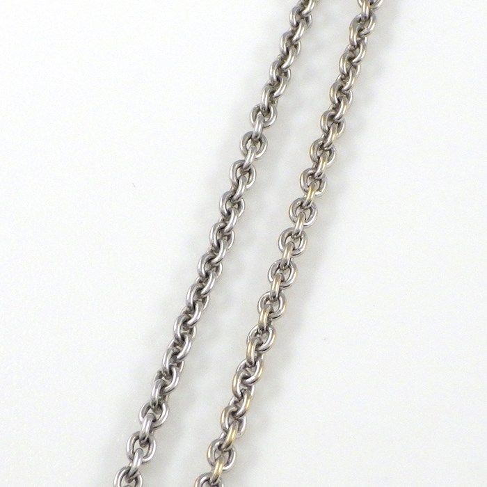 BVLGARI Latin Cross Pave Diamond Necklace in K18 White Gold
