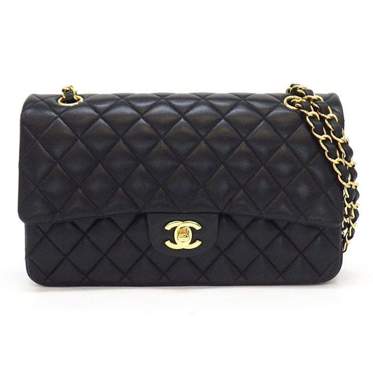 CHANEL Classic Matelassé 25 Shoulder Bag in Black Lambskin