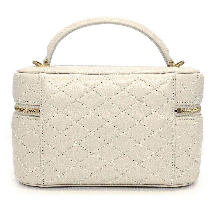 YSL Gabby Vanity Shoulder Bag in Vintage White Lambskin
