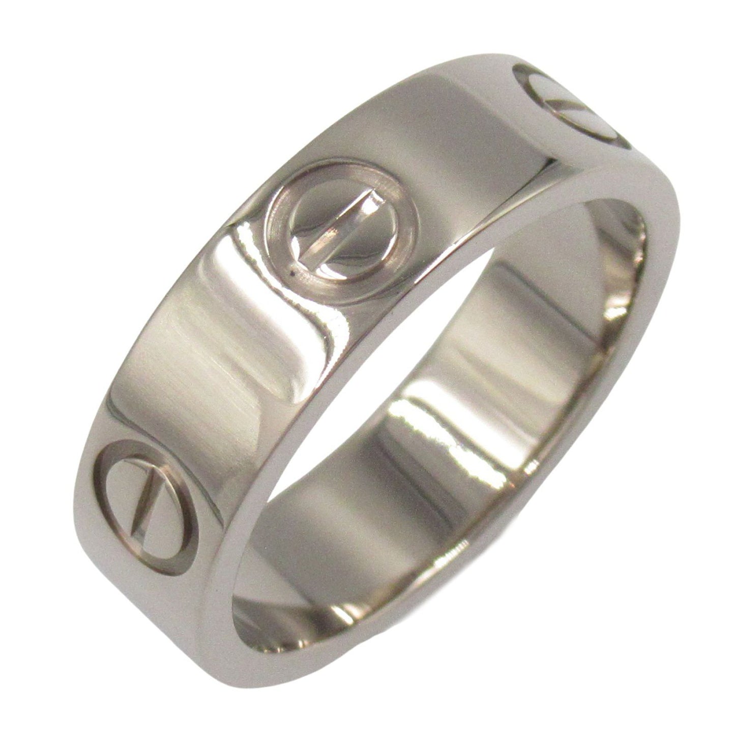 CARTIER Love Ring in K18 White Gold - Timeless Elegance