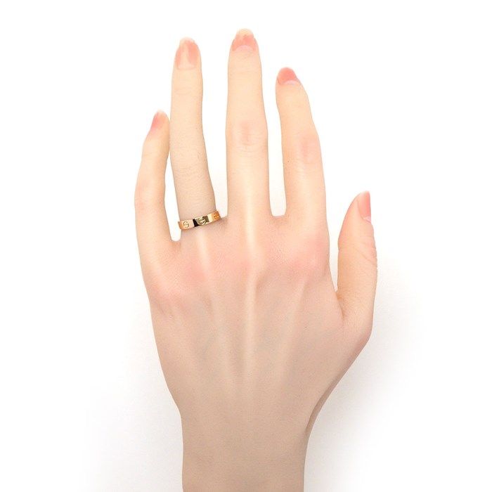 Cartier Love Ring Small Model in K18 Pink Gold - Size 10