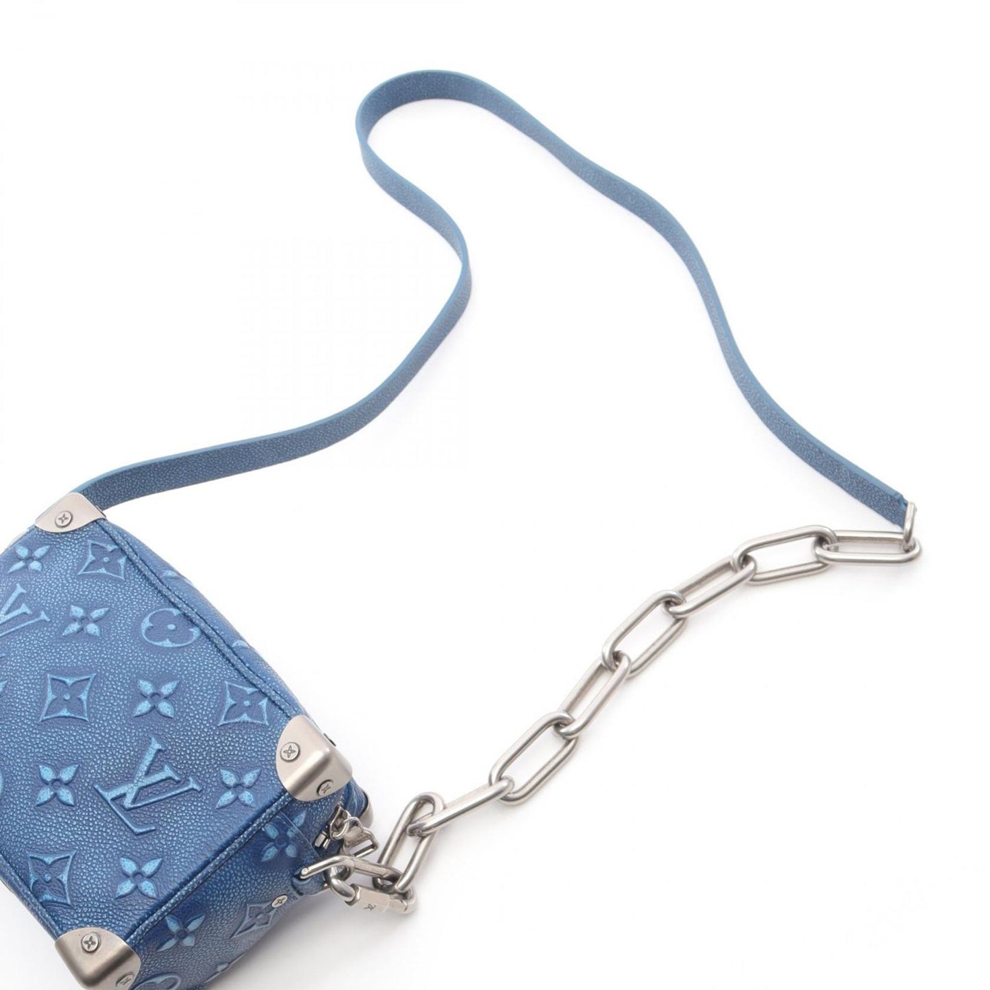 Louis Vuitton Mini Soft Trunk Monogram Shoulder Bag - Denim Blue