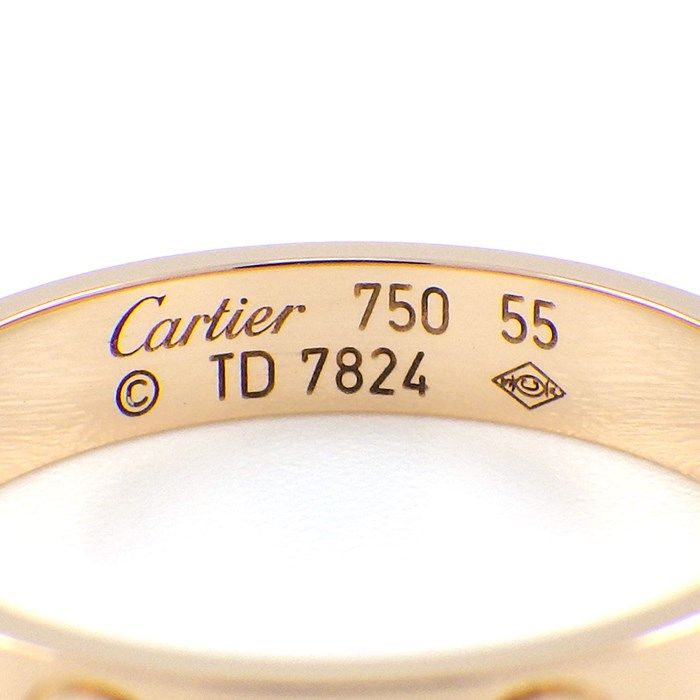 Cartier Love Ring Small Model K18 Pink Gold - Size 15