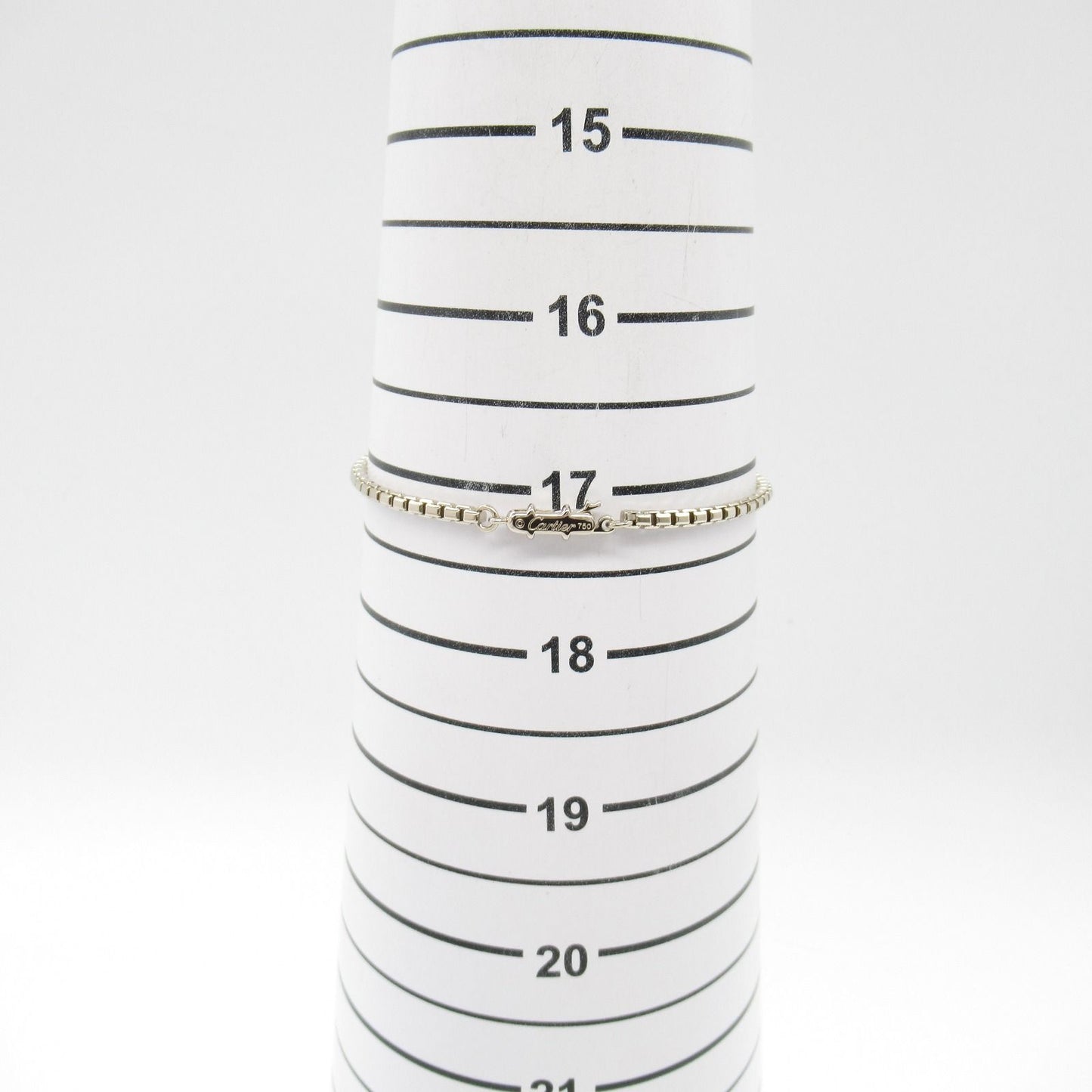 CARTIER Tank Bracelet in K18 White Gold - Timeless Elegance