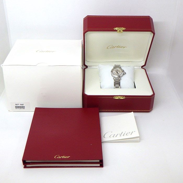 Cartier Miss Pasha W3140007 Silver Dial Stainless Steel Watch
