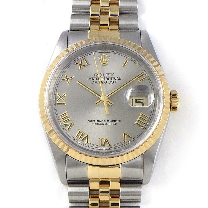 Rolex Datejust 36mm 16233 - Fluted Bezel, Silver Roman Dial, 1994-1995