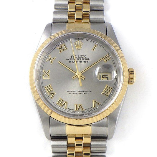 Rolex Datejust 36mm 16233 - Fluted Bezel, Silver Roman Dial, 1994-1995
