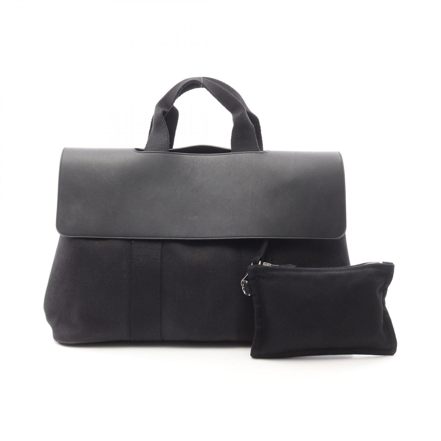 HERMES Valparaiso MM Handbag in Black Leather - Timeless Elegance