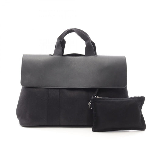 HERMES Valparaiso MM Handbag in Black Leather - Timeless Elegance