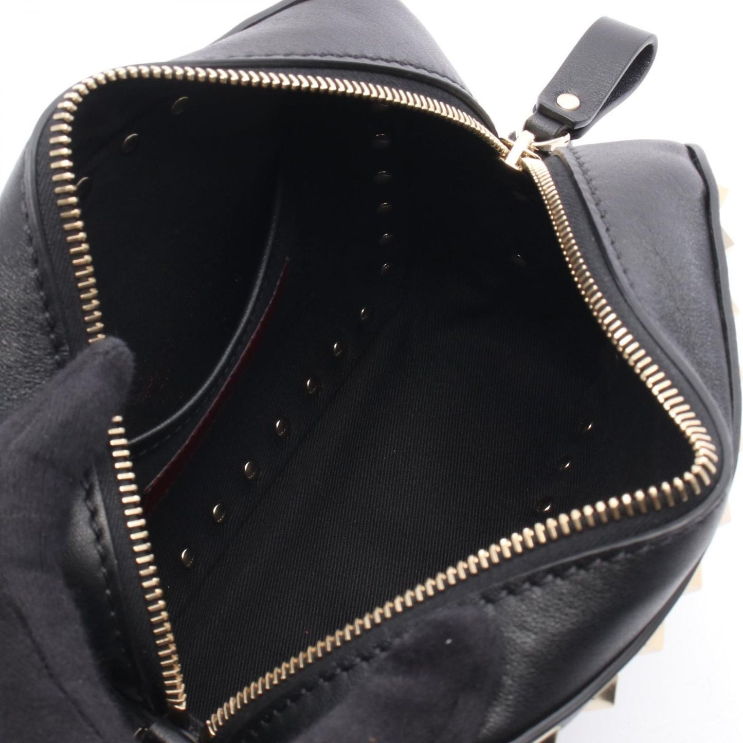 Valentino Rockstud Shoulder Bag in Black Leather - Timeless Elegance