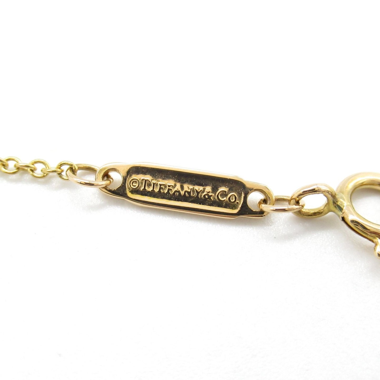 TIFFANY & CO T Smile Mini Diamond Necklace in 18K Yellow Gold