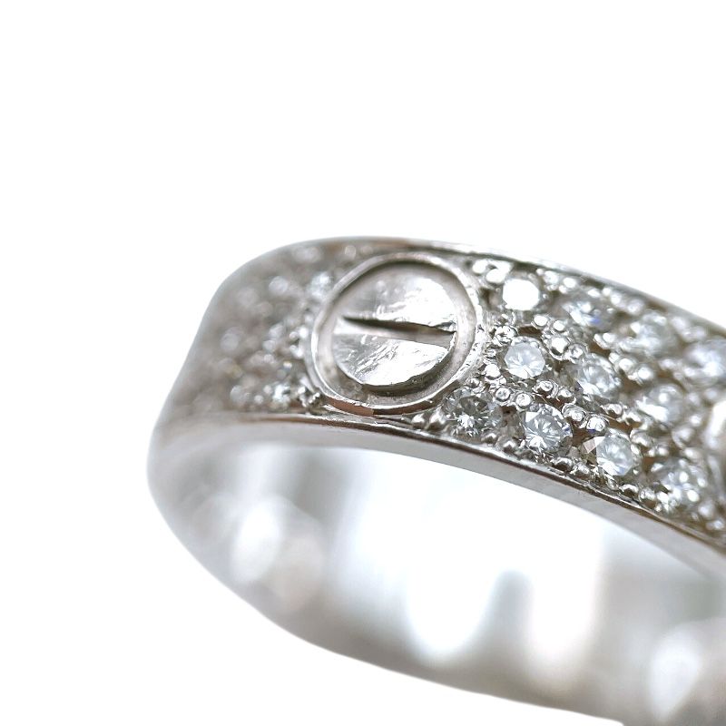 Cartier Love Ring in K18 White Gold - Timeless Elegance