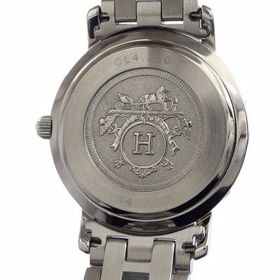 HERMES Clipper CL4.210 White Dial Quartz Watch - Timeless Elegance