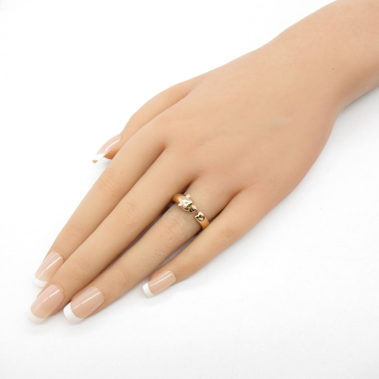 Cartier Panthère Ring with Tsavorite and Onyx in 18K Pink Gold