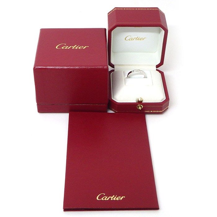 Cartier Maillon Panthère Ring in K18 White Gold - Size 13.5