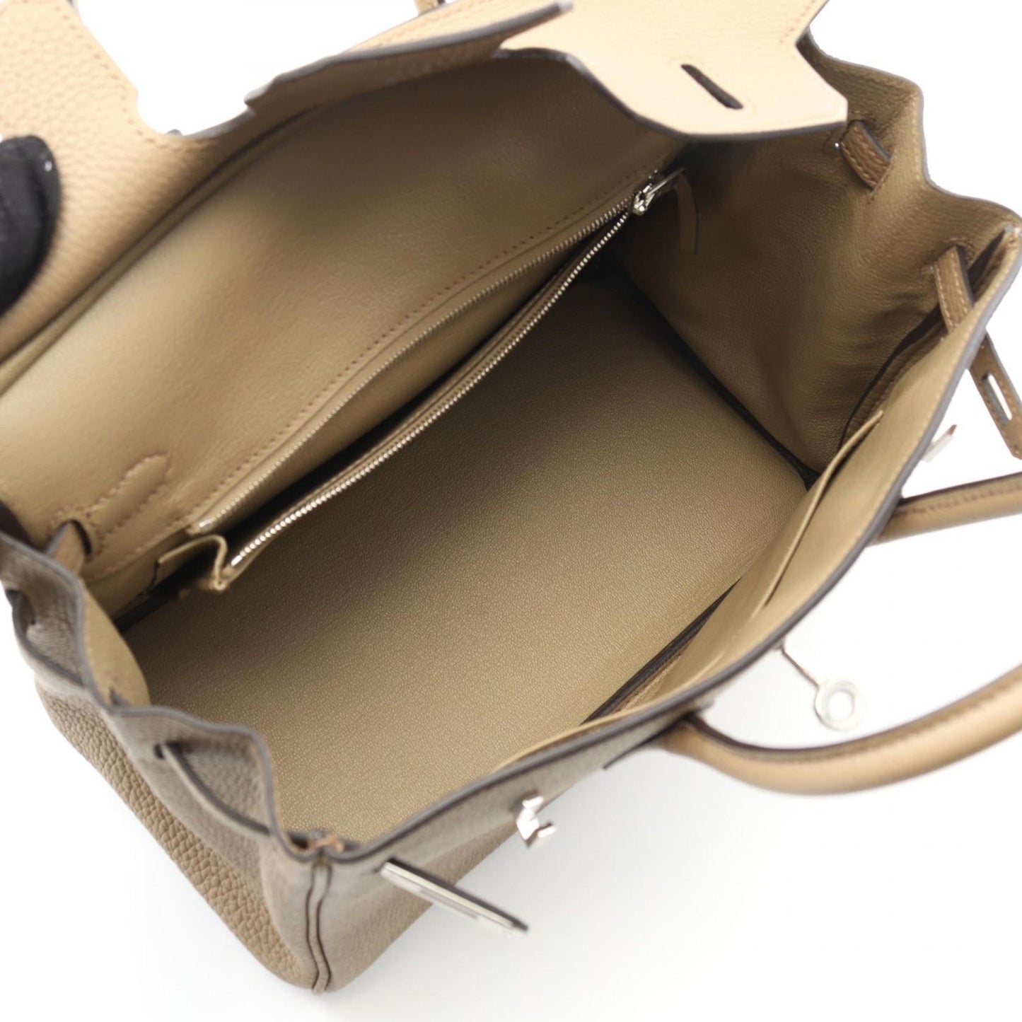 HERMES Birkin 25 Handbag in Beige Togo - Timeless Elegance