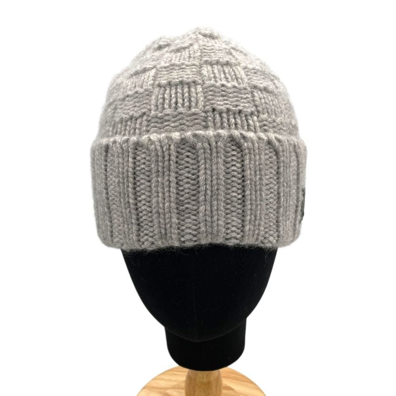 Louis Vuitton Cashmere Knit Cap in Grey Damier - M74404