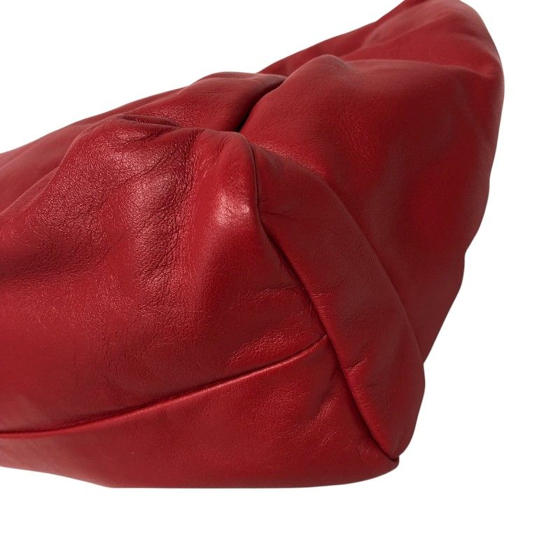 Bottega Veneta Red Leather Shoulder Pouch - Timeless Elegance