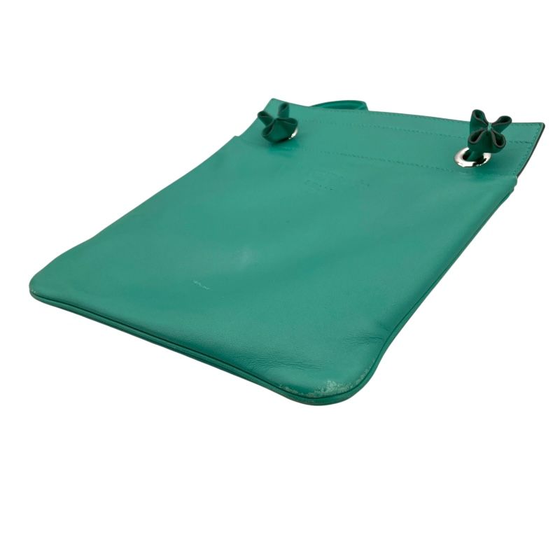 HERMES Aline Mini Shoulder Bag in Vert Veron with Silver Hardware