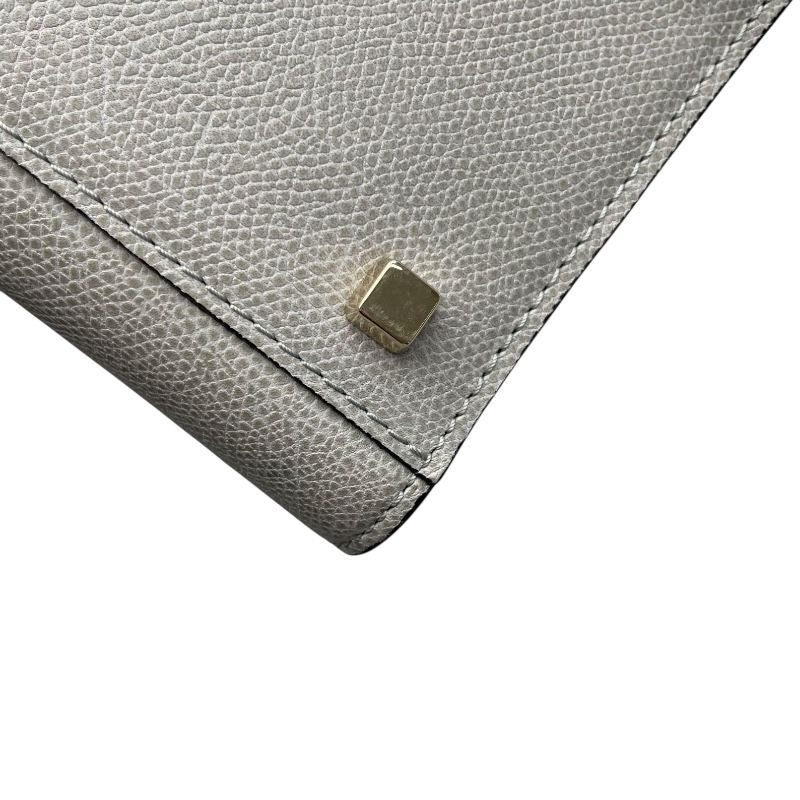VALEXTRA Iside Medium Grey Leather Shoulder Bag - Timeless Elegance