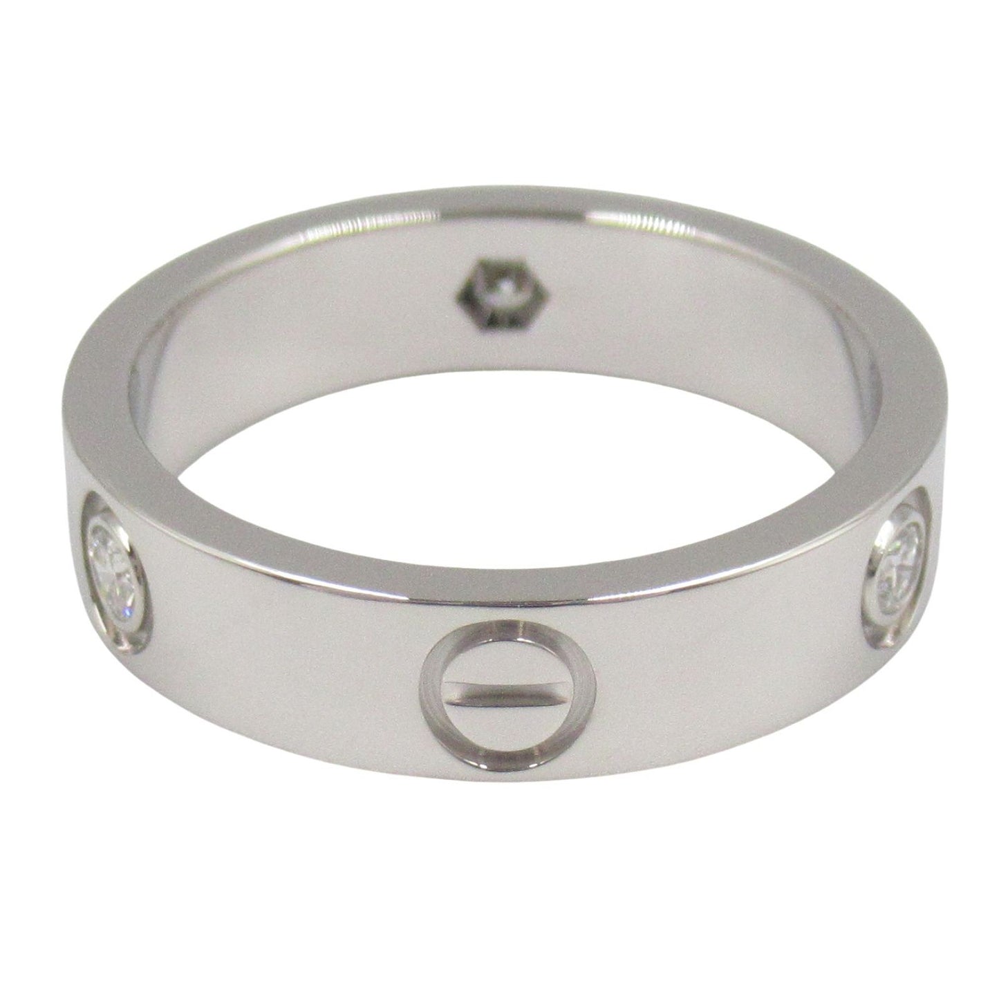 Cartier Love Ring 3PD K18WG Diamond - Timeless Elegance