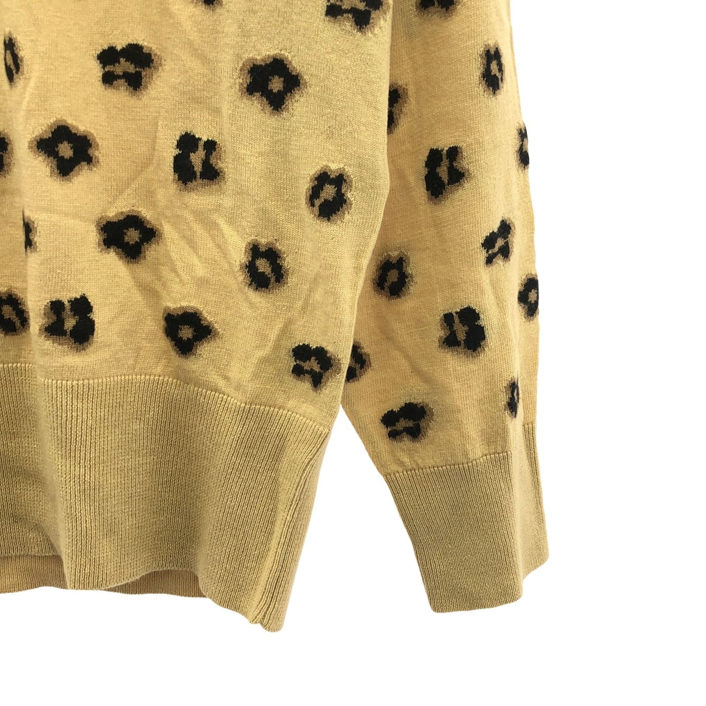 RED VALENTINO Brown & Black Wool Knit Sweater - Size L