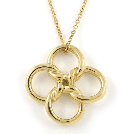 Tiffany & Co. Quadrofoglio Clover Motif Necklace in K18 Yellow Gold