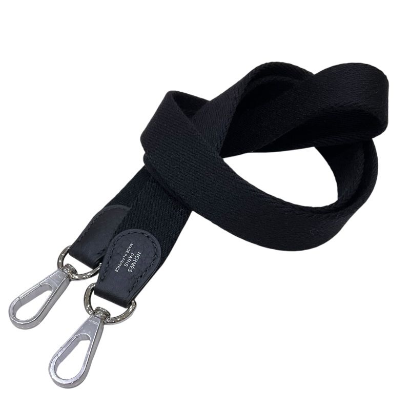 HERMES Evelyne TPM Black Togo Leather Shoulder Bag with Silver Hardware