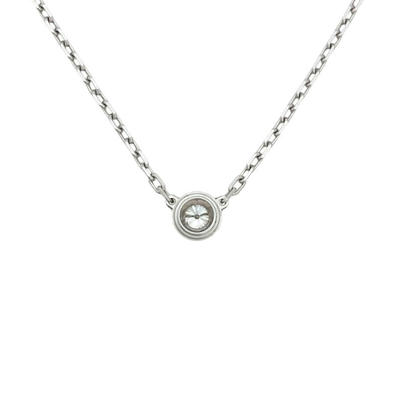 Cartier Amour Necklace in K18 White Gold with Diamonds