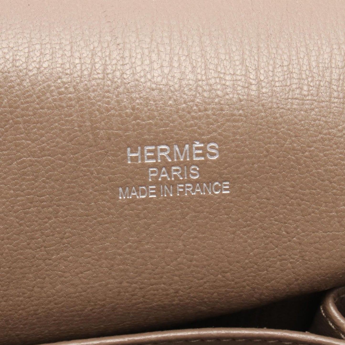 HERMES Gypsière 34 Verso Shoulder Bag in Graphite/Etaupe