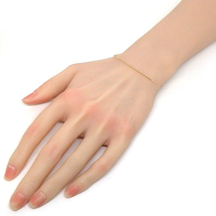 K10YG V-Shape Bar Bracelet - Exquisite Craftsmanship