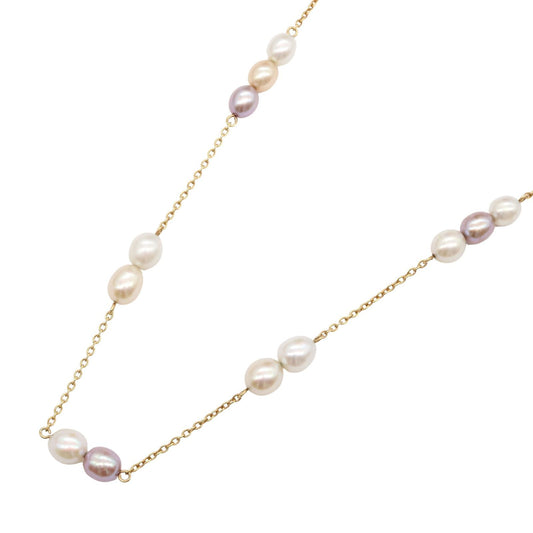 TASAKI Pearl Necklace in K18 Yellow Gold - Exquisite Elegance