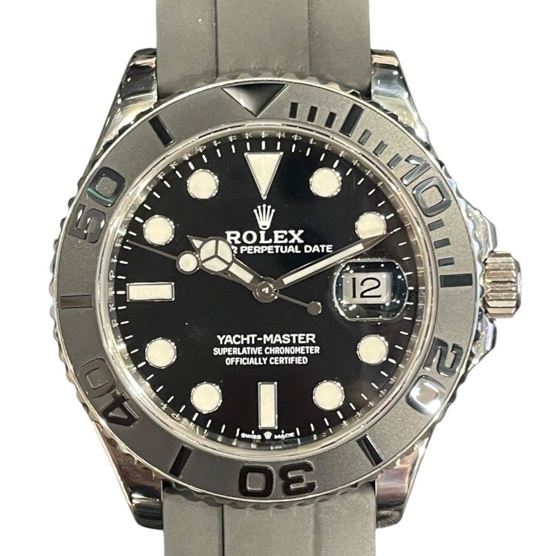 ROLEX Yacht-Master 42 226659 Black White Gold Men's Watch