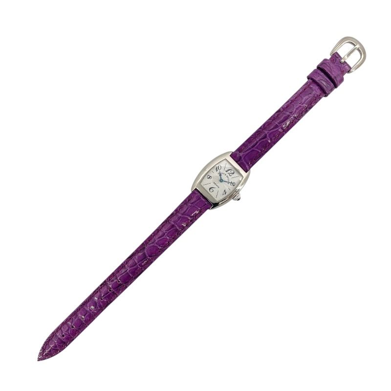 FRANCK MULLER Tonneu Carbesque Petite 2500MC Silver K18WG Ladies Watch